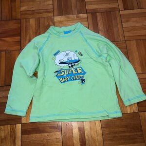 Green Sweatshirt with Graphic Design